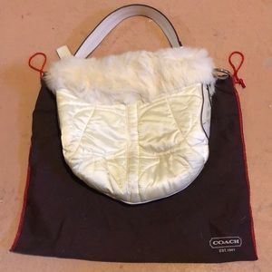 Authentic Fur Coach Bag